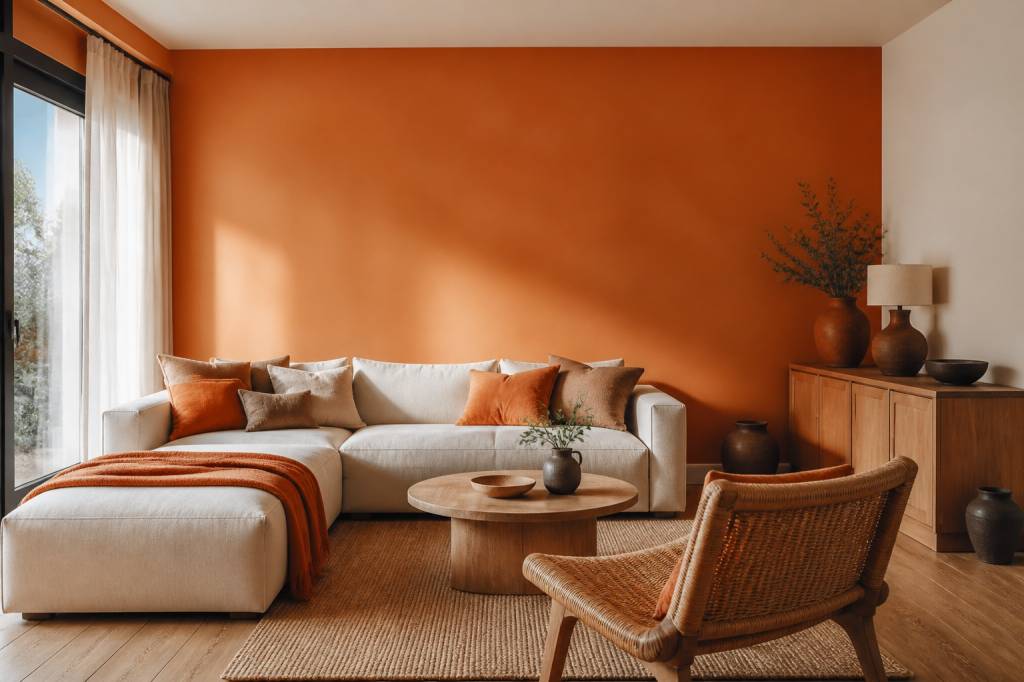 Couleurs orange : comment les utiliser en peinture et en décoration intérieure